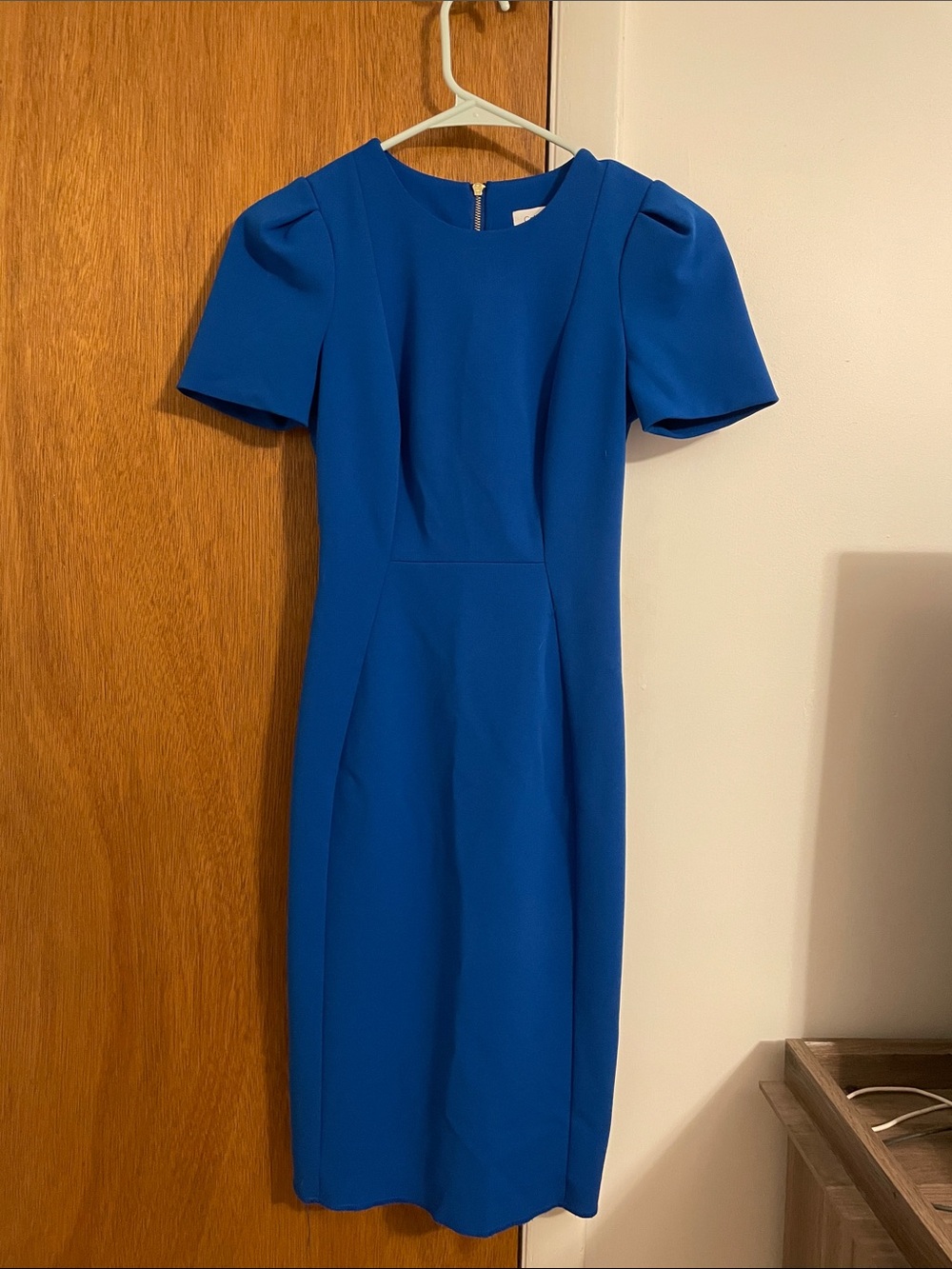 Classic Calvin Klein Royal Blue Sheath Dress